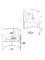 Kit 02 Poltronas Lua Com Base De Metal Gold Sala Reforçada Bege