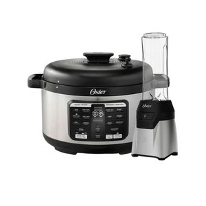 Kit Oster – Blender Power Inox e Panela de Pressão Elétrica Multifunções 5,7L
