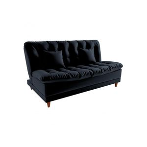 Sofá Cama 3 Lugares 1,85 Mts Duda Matrix Preto