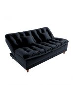 Sofá Cama 3 Lugares 1,85 Mts Duda Matrix Preto