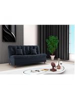 Sofá Cama 3 Lugares 1,85 Mts Duda Matrix Preto