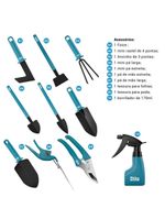 Kit Jardinagem Philco PKJ10 10 Ferramentas