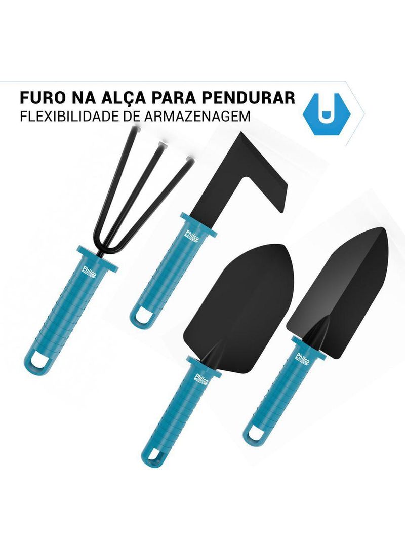Kit Jardinagem Philco PKJ10 10 Ferramentas