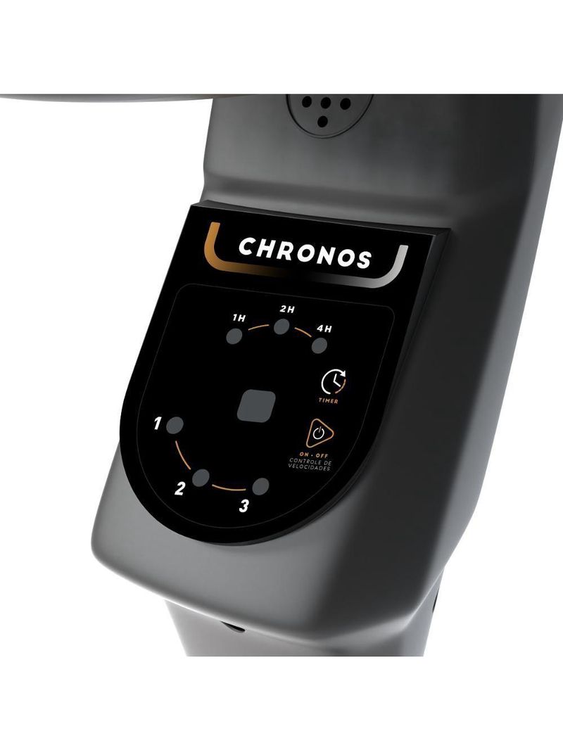 Ventilador De Coluna Mallory Chronos 40cm Preto E Grafite - 127v