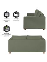 Sofá Cama Casal Marcelle 2 Lugares Talento Móveis Verde