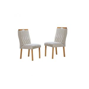 Cadeiras Para Mesa De Jantar Estofada - Genova - Art Salas
