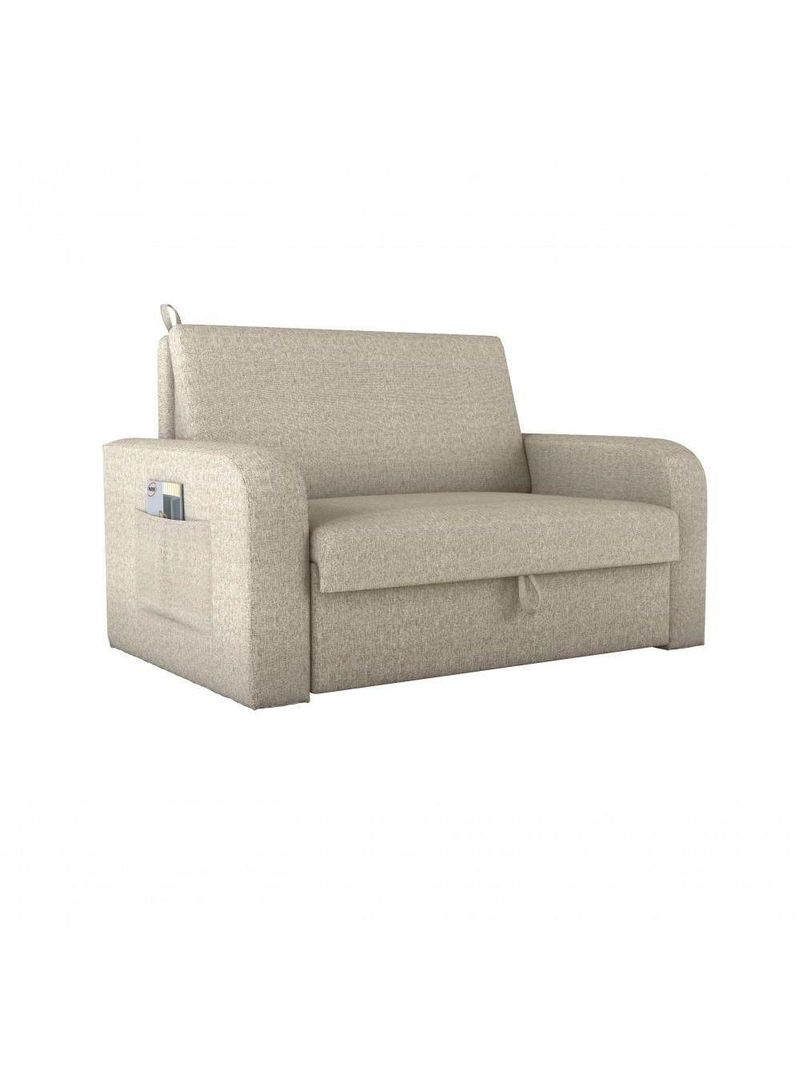 Sofá Cama Daiane 2 Lugares Com Baú Boucle Millenium Matrix