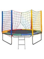 Trampolim Cama Elástica Pula Pula 2,44m Grande Reforçada Colorida Playground