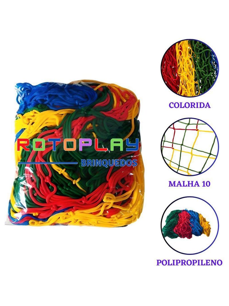 Trampolim Cama Elástica Pula Pula 2,44m Grande Reforçada Colorida Playground