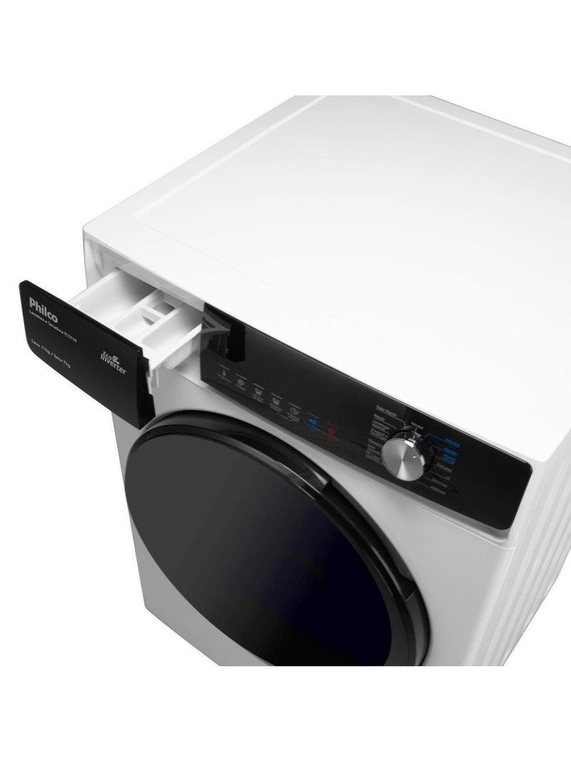 Lava E Seca Philco 11Kg PLS11A Eco Invertplus 16 Programas Lavagem Branca 127V