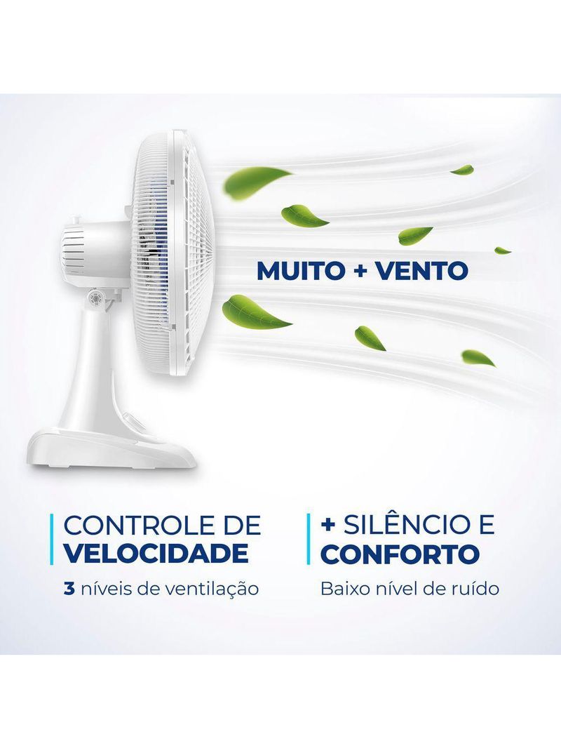 Ventilador Mesa Mondial - 06 Pás - Vsp-40-w 220V/60Hz