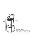 Conjunto C/2 Banqueta Allegra Cozinha Americana Balcão