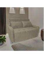 Sofá Cama Para Sala De Estar Amora New Suede - Bege Bege