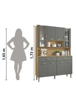 Armário Cozinha Completa 8 Portas 2 Gavetas Golden