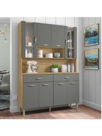 Armário Cozinha Completa 8 Portas 2 Gavetas Golden