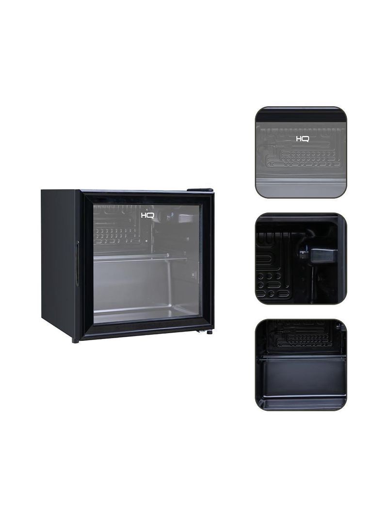 Frigobar Expositor ical HQ Vidro Duplo 50L Preto 220V