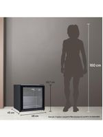 Frigobar Expositor ical HQ Vidro Duplo 50L Preto 220V