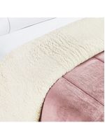 Coberdrom Sherpa E Flannel Everest Solteiro Manta Alta 150g 01 Peça - Rosa Secreto