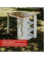 Bancada Cozinha Gourmet Ditália 3 Prateleiras Cd-1022 Preto