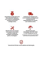 Bancada Cozinha Gourmet Ditália 3 Prateleiras Cd-1022 Preto