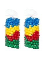 Kit Pula Pula 2,30m + Piscina De Bolinhas 1,50m + 1000 Bolinhas + Escorregador Médio + 2 Gangorras