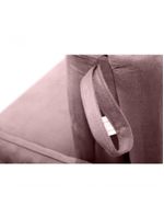 Sofá Cama Para Sala De Estar Zaia Com Baú Veludo Matrix - Rosê Rosê