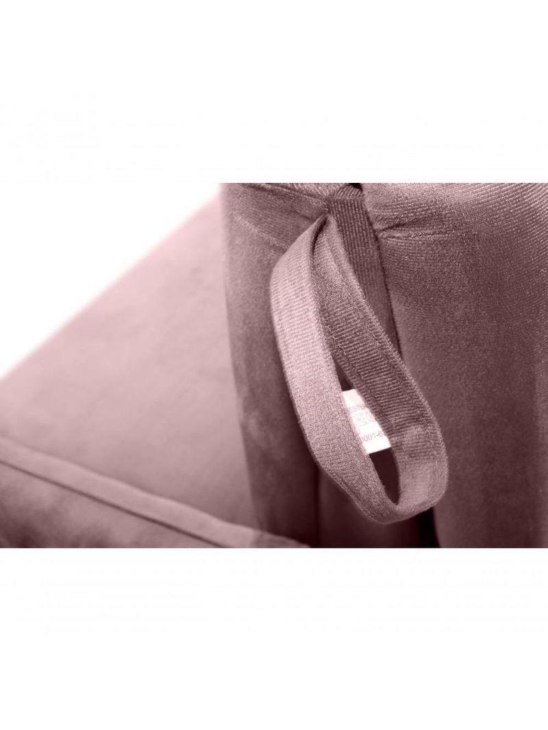 Sofá Cama Para Sala De Estar Zaia Com Baú Veludo Matrix - Rosê Rosê