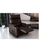 Poltrona Giratório Papai Reclinavel Mx66 Commander Sintetico Marrom Matrix