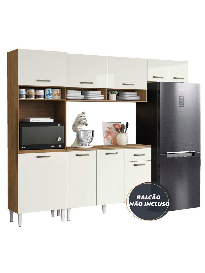 Armário de Cozinha Completa Aurora Atacama Aramóveis Atacam