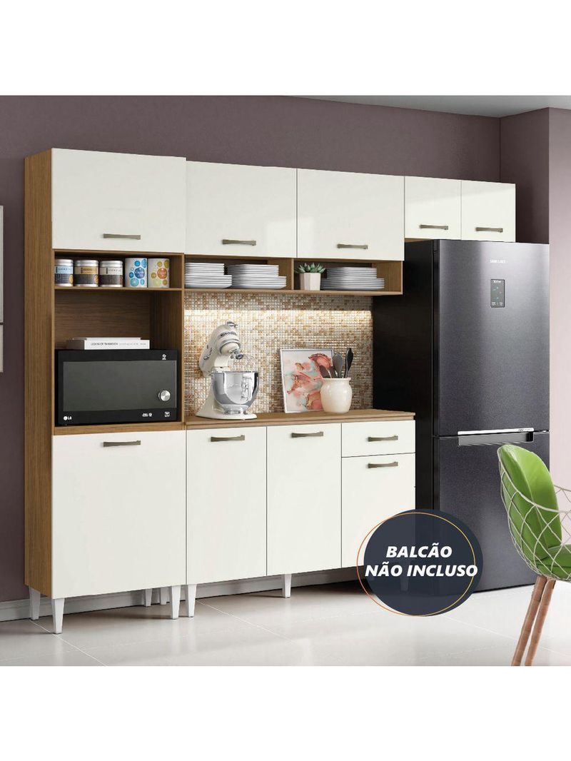 Armário de Cozinha Completa Aurora Atacama Aramóveis Atacam