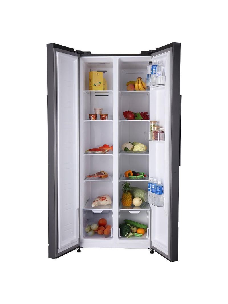 Geladeira Refrigerador HQ Frost Free Side by Side 460 Litros Cinza HQ-460SBSFF 127V