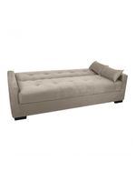 Sofá Cama Lavínia 3 Lugares Suede Bege Matrix