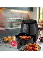 Fritadeira Sem óleo Airfryer HQ Digital Preto 5L HQ-AF5LDP1 110V