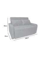 Sofá Cama Para Sala De Estar Amora New Suede - Cinza Cinza