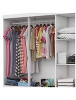 Guarda Roupa Casal D22 6 Portas 6 Gavetas Branco
