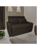 Sofá Cama Para Sala De Estar Amora New Suede - Marrom Marrom