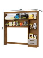 Guarda Roupa Casal Modulado 5 Portas Hercules 4 Portas 4 Gavetas Cinamomo com Off White
