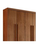 Guarda Roupa Casal Heros 6 Portas Com Pés Moderna Imbuia