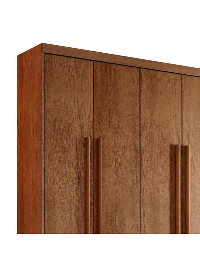 Guarda Roupa Casal Heros 6 Portas Com Pés Moderna Imbuia