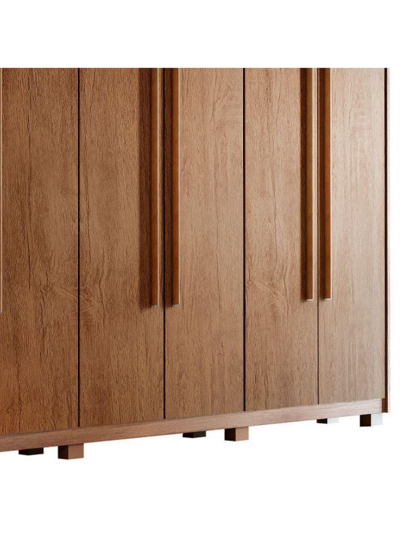 Guarda Roupa Casal Heros 6 Portas Com Pés Moderna Imbuia