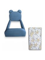 Cama Montessoriana Juvenil Menino Confortável Soft com Colchão Azul