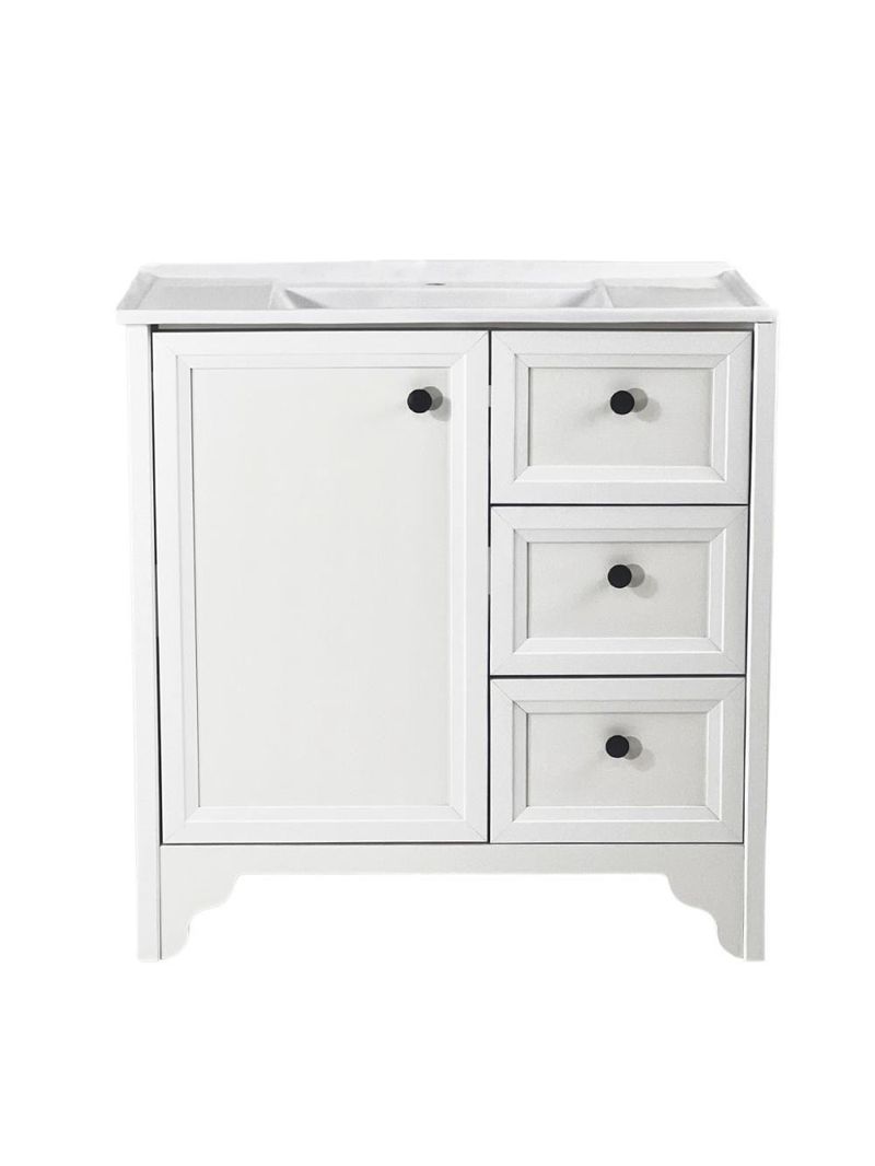 Gabinete Armário Banheiro Ditália C/pia Bn-05 Branco