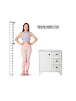 Gabinete Armário Banheiro Ditália C/pia Bn-05 Branco