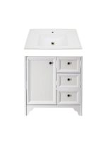 Gabinete Armário Banheiro Ditália C/pia Bn-05 Branco
