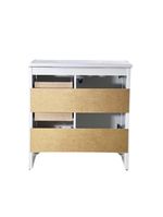 Gabinete Armário Banheiro Ditália C/pia Bn-05 Branco