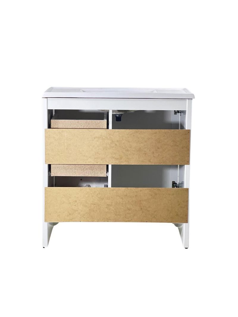 Gabinete Armário Banheiro Ditália C/pia Bn-05 Branco
