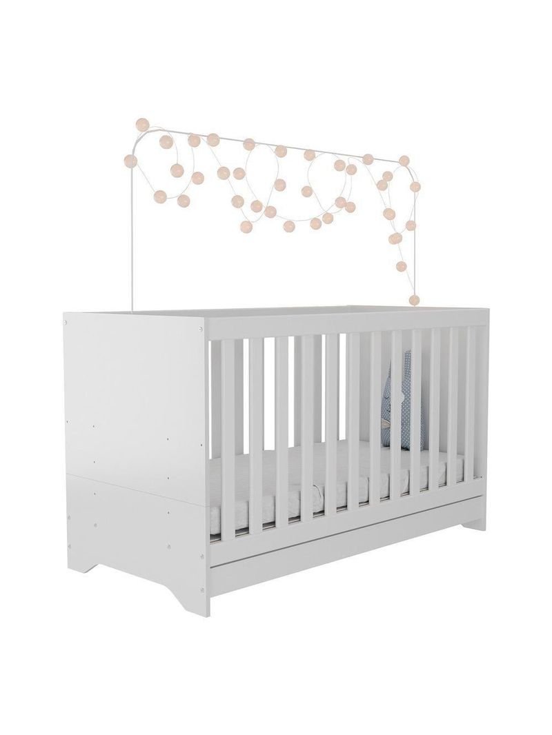 Berço 3 Em 1 com Colchão Incluso Multimóveis Mp0527c Branco