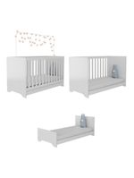Berço 3 Em 1 com Colchão Incluso Multimóveis Mp0527c Branco