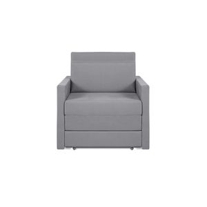 Sofá Cama Castor Solteiro Salerno Max Suede Cinza