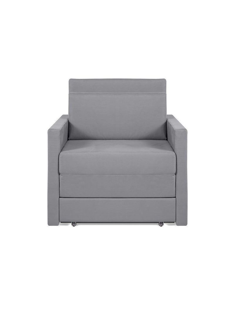 Sofá Cama Castor Solteiro Salerno Max Suede Cinza